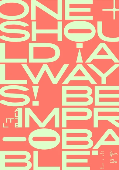 one should always be a little